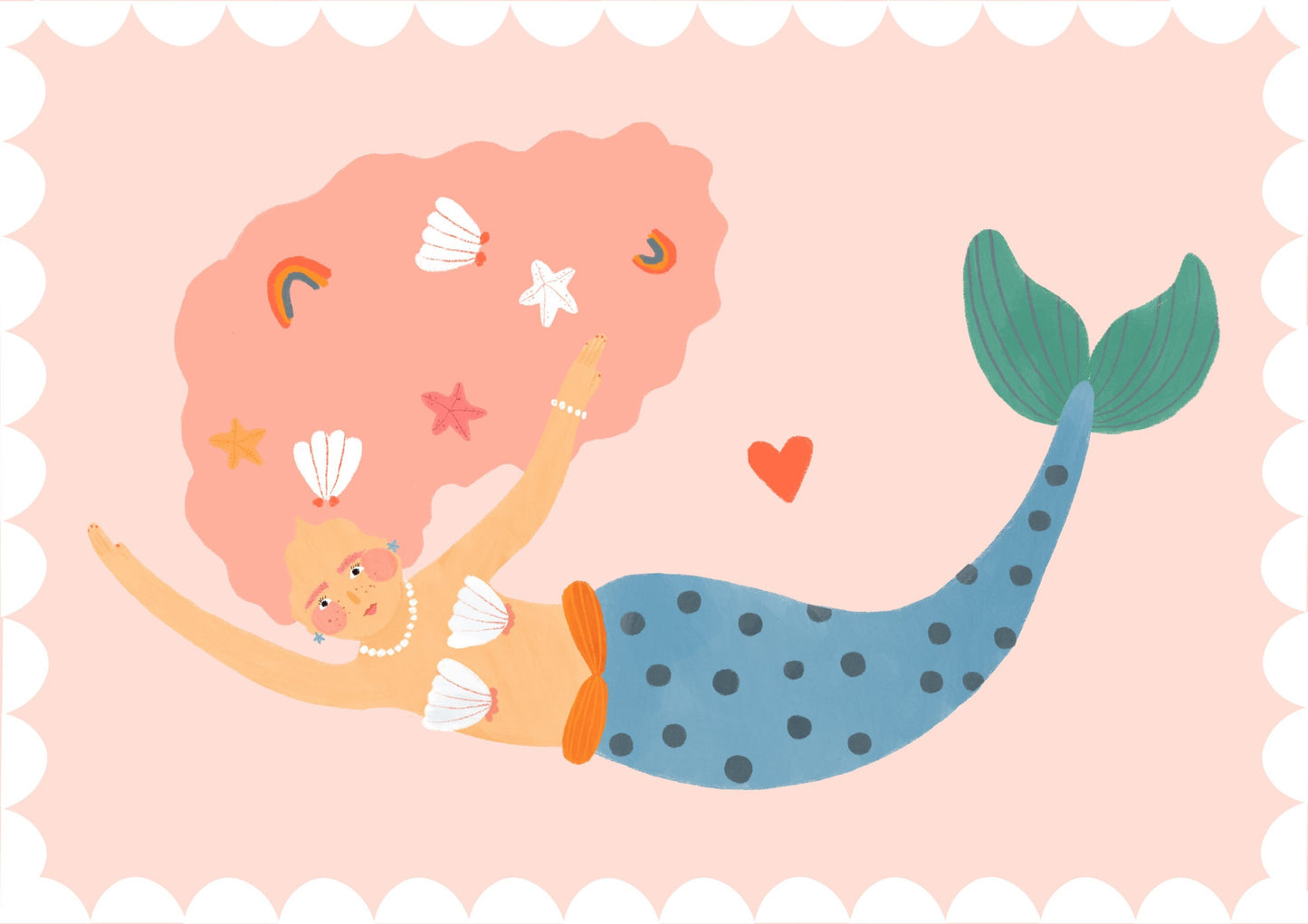 Beautiful Mermaid | Unframed