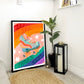 Bright Funky Kids Print, Kids Rainbow Room, Kids Art Prints, Fun Art Print, Colourful Rainbow Poster, A5, A4, A3 Kids Wall Art,