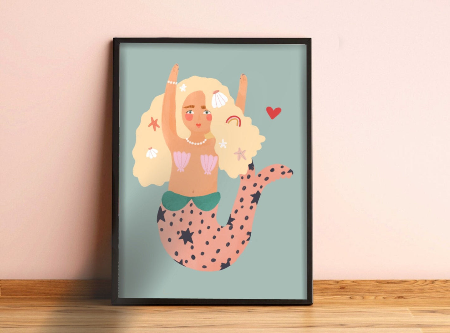 Cute Mermaid | Unframed