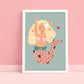 Cute Mermaid | Unframed