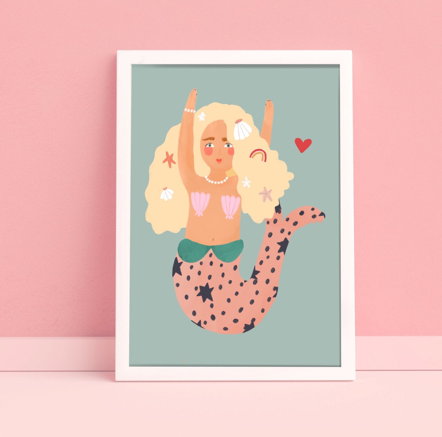 Cute Mermaid | Unframed