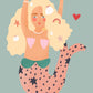 Cute Mermaid | Unframed
