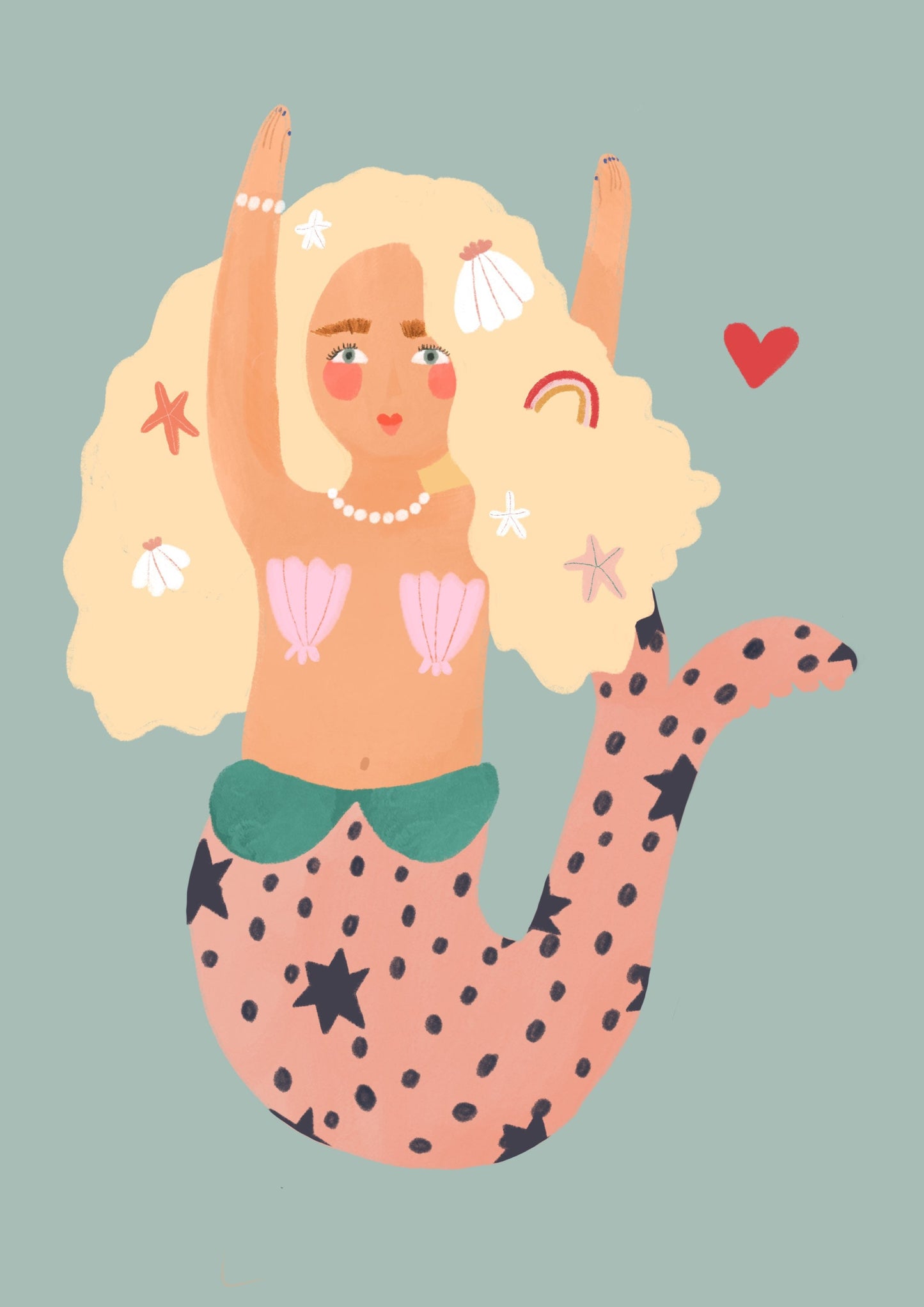 Cute Mermaid | Unframed