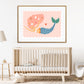 Beautiful Mermaid Print, Kids Mermaid Room, Kids Art Prints, Fun Art Print, Colourful Rainbow Poster, A5, A4, A3 Kids Wall Art,