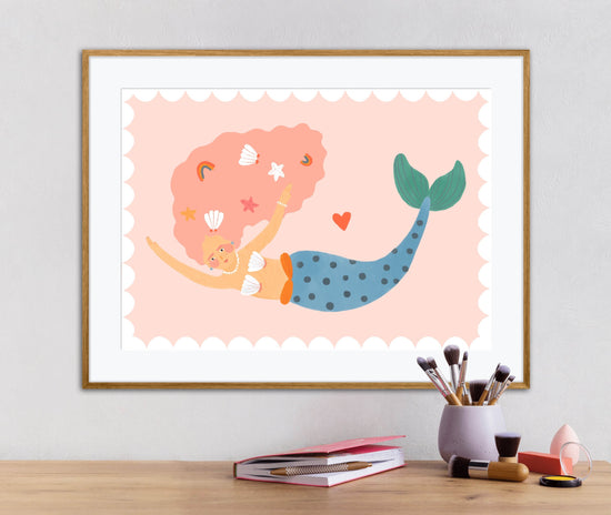 Beautiful Mermaid | Unframed