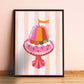 Bright Funky Print, Jelly on a Plate, Kids Art Prints, Gallery Art Print, Colourful Rainbow Poster, A5, A4, A3 Kids Wall Art, Kids Rainbow,