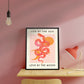 Live By The Sun / Snake Print / Moon Print / Zodiac Print / Boho Print / Quote Print / Wall Art / Quirky / pink Print /
