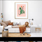 Cute Dino / Girls Dinosaur Print / Pink Dino / Nursery Art / Kids Room / Art / Print / Gifts for Her / kids / Rainbow / Colour Pop / Bright