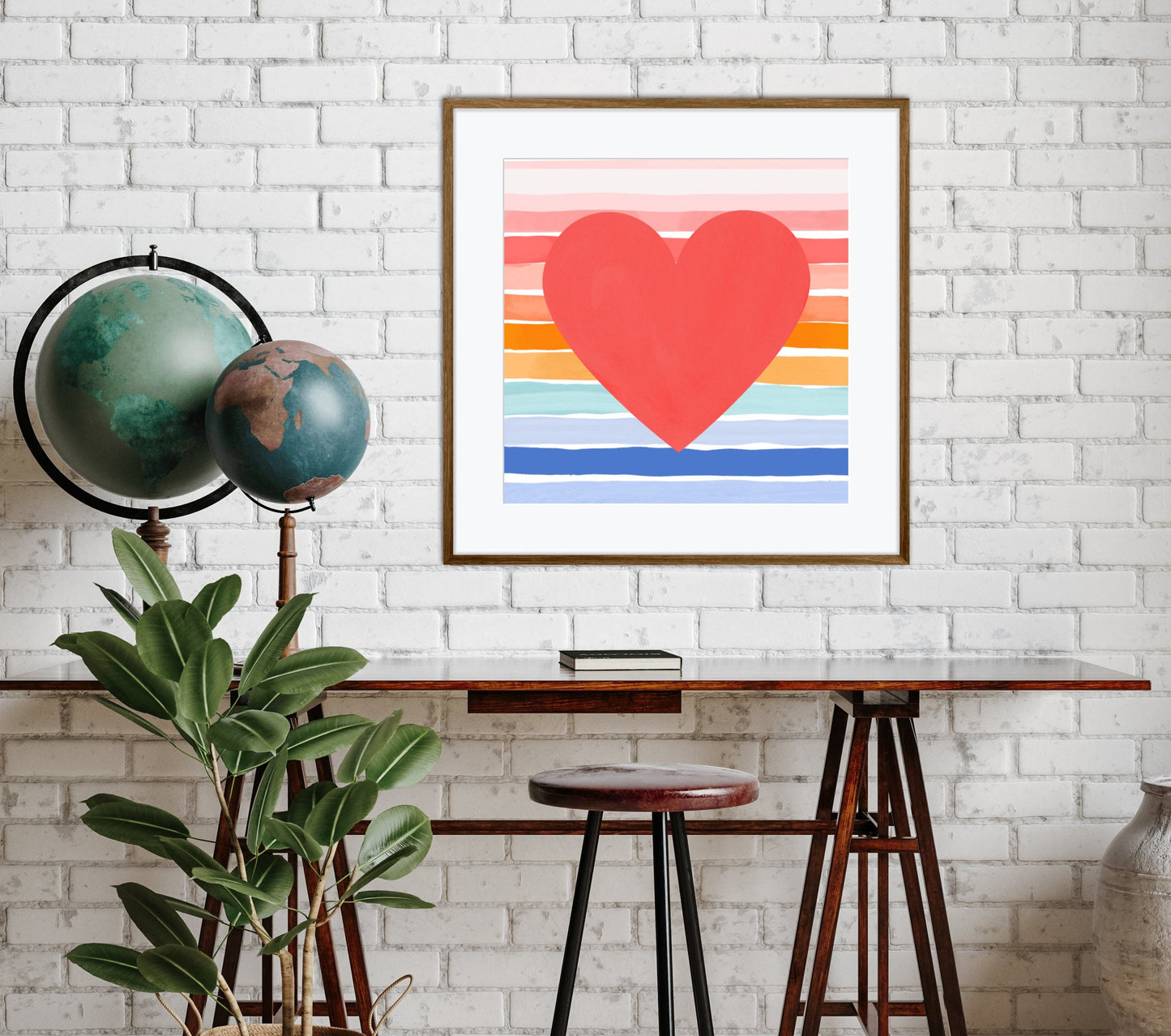 Rainbow Heart | Unframed