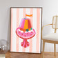 Bright Funky Print, Jelly on a Plate, Kids Art Prints, Gallery Art Print, Colourful Rainbow Poster, A5, A4, A3 Kids Wall Art, Kids Rainbow,