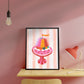 Bright Funky Print, Jelly on a Plate, Kids Art Prints, Gallery Art Print, Colourful Rainbow Poster, A5, A4, A3 Kids Wall Art, Kids Rainbow,
