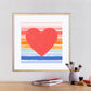 Rainbow Heart | Unframed