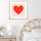 Heart Print, pink Heart Print, Kids Art Prints, Gallery Art Print, Heart Poster, Kids Wall Art, Kids, Red and Pink Print