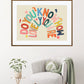 How Lovely, Body Positive, Body Positivity Print, Affirmation Print, Rainbow Print, Typography Print, Quote wall Art, Wall Art, Gallery Wall