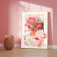Rose Garden Print, Flower Bouquet Print, French Art Print, Floral Print, Botanical Print, Bedroom, A5, A4, A3, A2, A1, A0, Cream, Pastel,