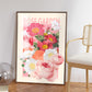Rose Garden Print, Flower Bouquet Print, French Art Print, Floral Print, Botanical Print, Bedroom, A5, A4, A3, A2, A1, A0, Cream, Pastel,