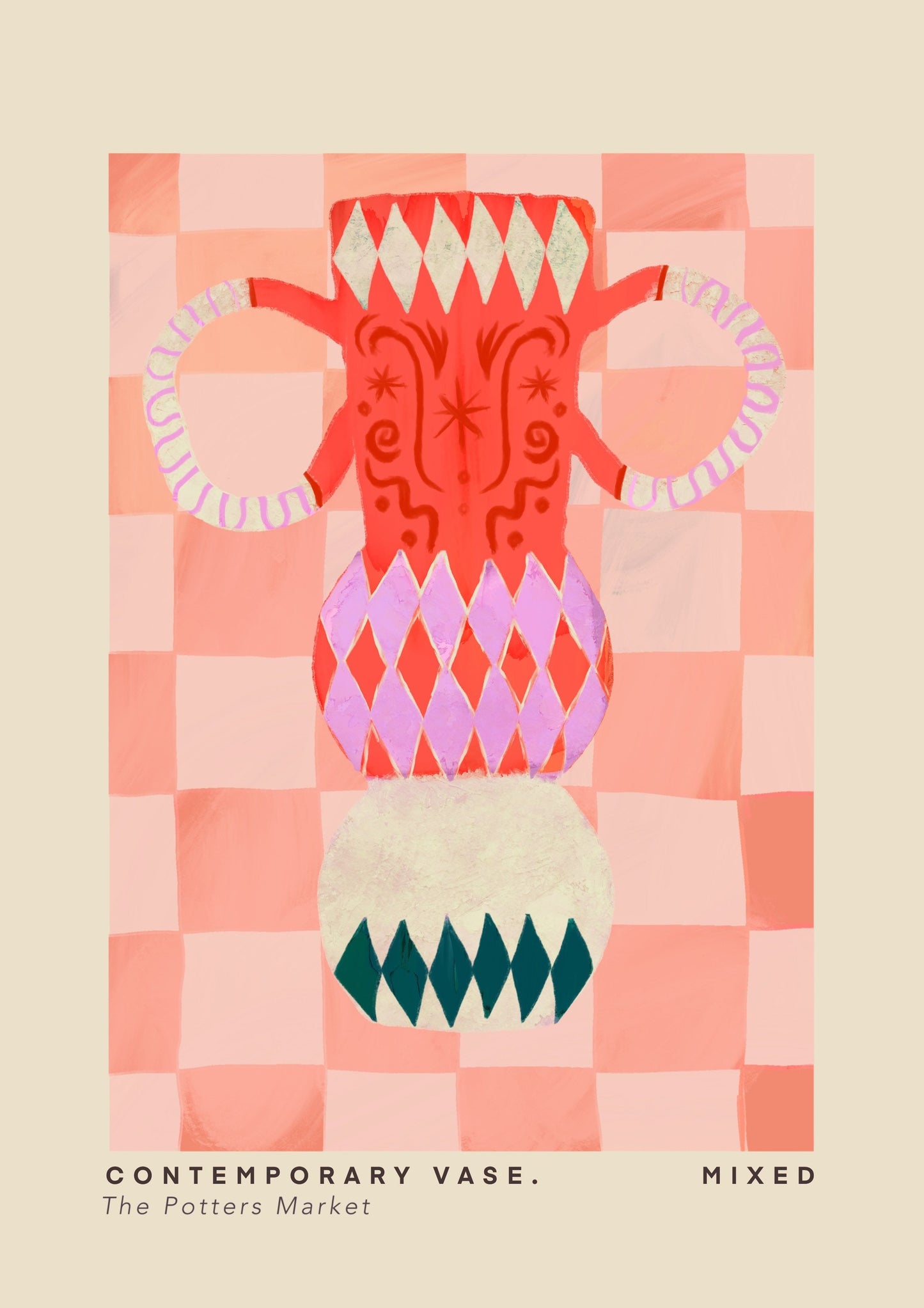Patterned Vase | Unframed