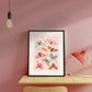 Love Bugs / Butterfly Art Print / Love Art Print / Pink Art / Gallery Wall Art / Gallery Print / Kitchen Art / Bedroom Art