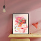 Rose Garden Print, Flower Bouquet Print, French Art Print, Floral Print, Botanical Print, Bedroom, A5, A4, A3, A2, A1, A0, Cream, Pastel,