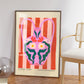 Purple Vase Art Print, Colourful Quirky Handrawn Art, Jug, Colourful Art, Bright Colourful Art Print, Modern Art Print, Gallery Wall,