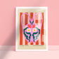 Purple Vase Art Print, Colourful Quirky Handrawn Art, Jug, Colourful Art, Bright Colourful Art Print, Modern Art Print, Gallery Wall,