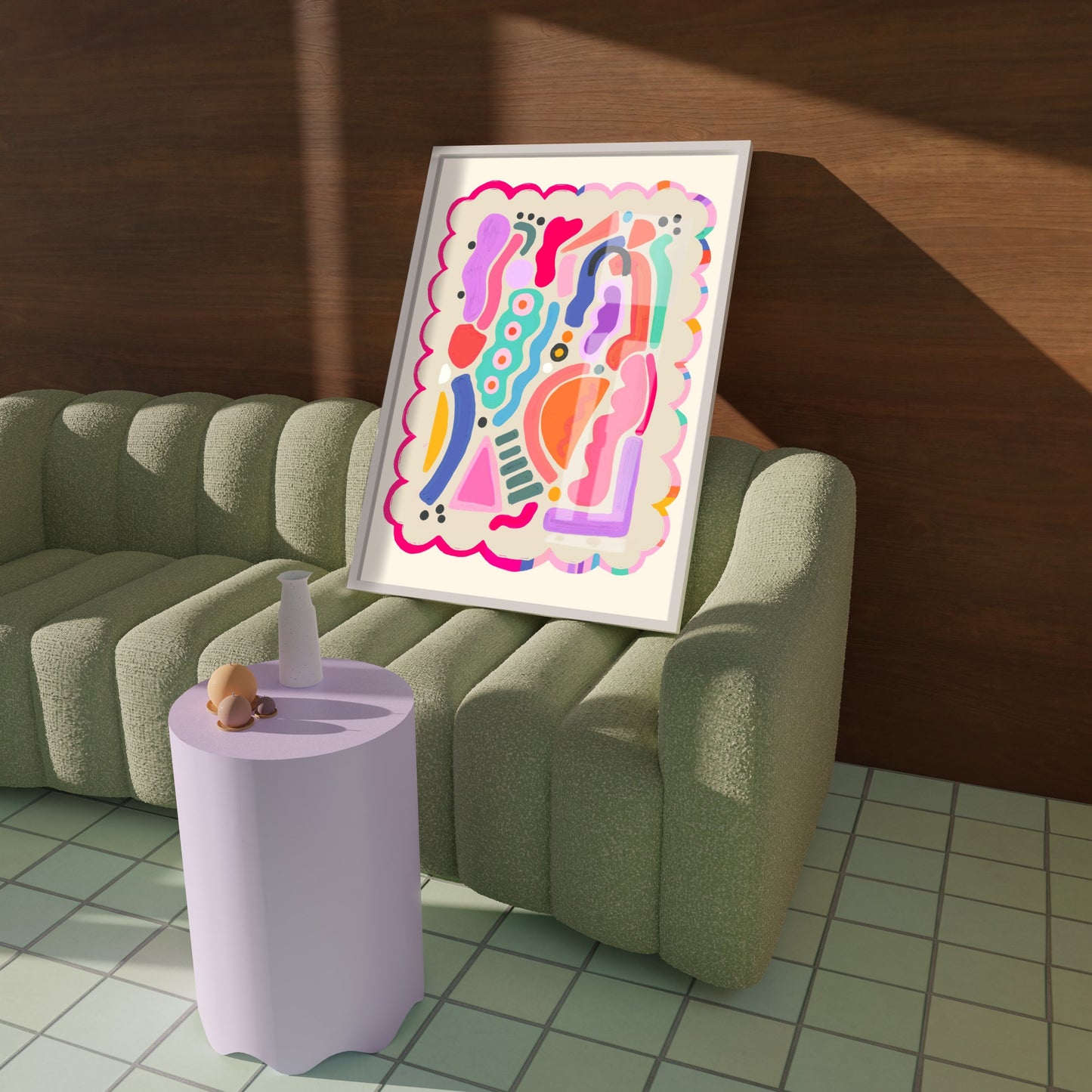 Bright Colourful Abstract | Unframed