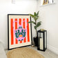 Purple Vase Art Print, Colourful Quirky Handrawn Art, Jug, Colourful Art, Bright Colourful Art Print, Modern Art Print, Gallery Wall,