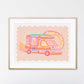 Ice Cream Print, Ice Cream Print, Ice Cream Art, Pink Bedroom, Girls Bedroom, Nursery Print, Kids Pastel Art Print, Ice Cream Van, Summer,