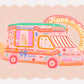 Ice Cream Print, Ice Cream Print, Ice Cream Art, Pink Bedroom, Girls Bedroom, Nursery Print, Kids Pastel Art Print, Ice Cream Van, Summer,