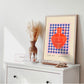 Orange Vase Art Print, Colourful Quirky Handrawn Art, Jug, Colourful Art, Bright Colourful Art Print, Modern Art Print, Gallery Wall,