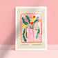 Pink Striped Vase | Unframed
