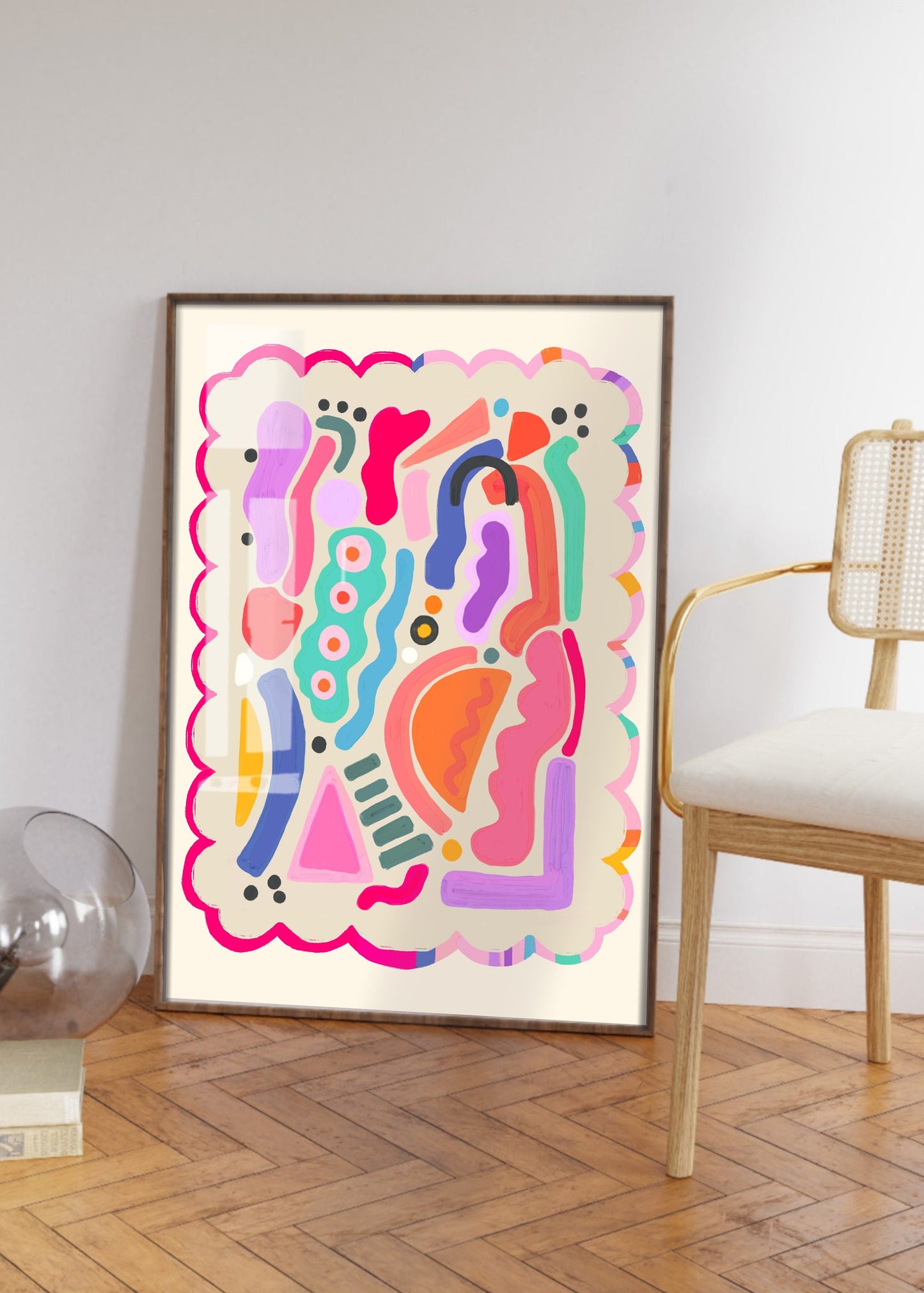 Bright Colourful Abstract | Unframed