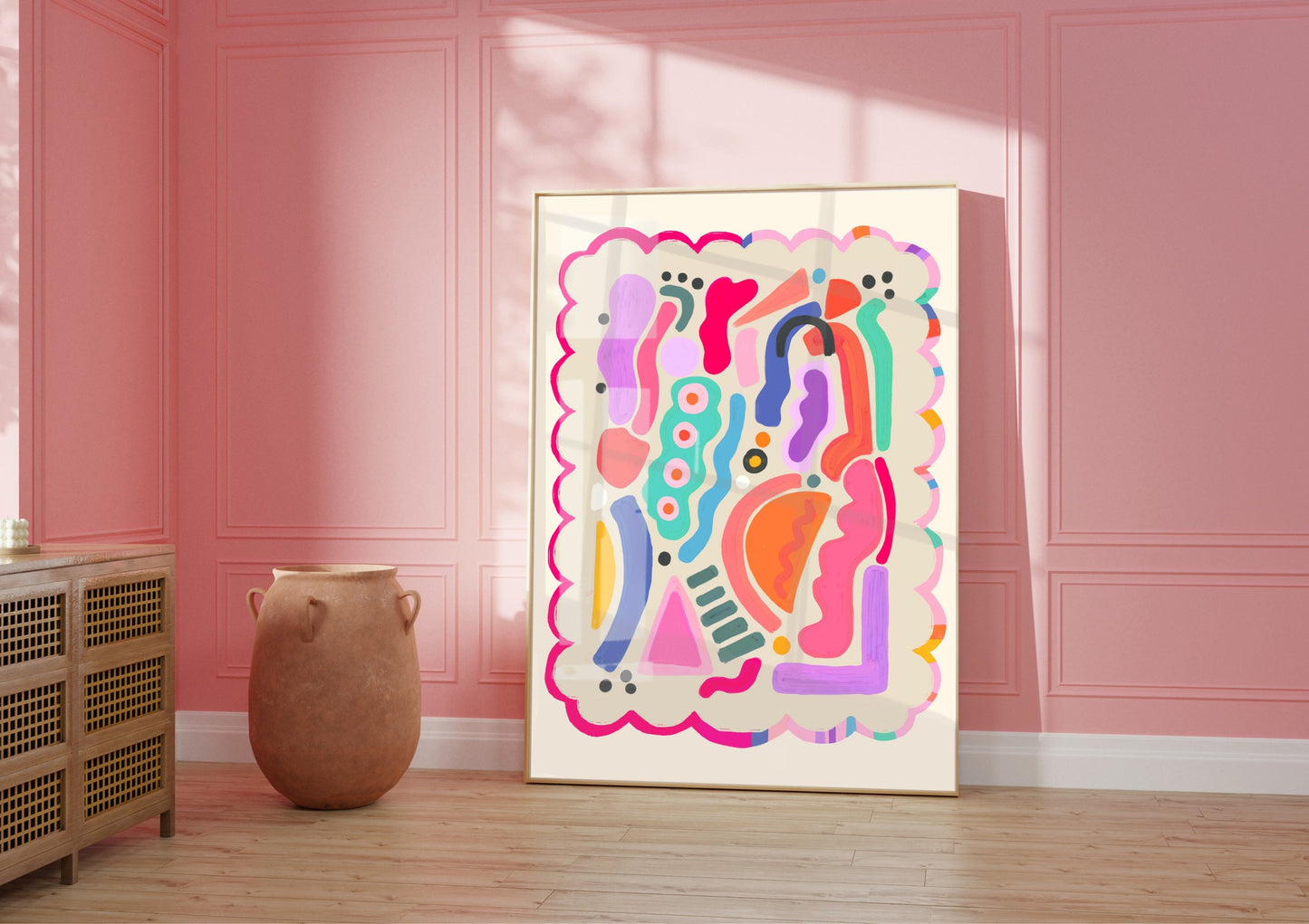 Bright Colourful Abstract | Unframed