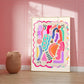 Bright Colourful Abstract Print, Maximalist Home Abstract Print, Gallery Wall Print, Colourful Gallery Wall, Bright Colourful Art Print,