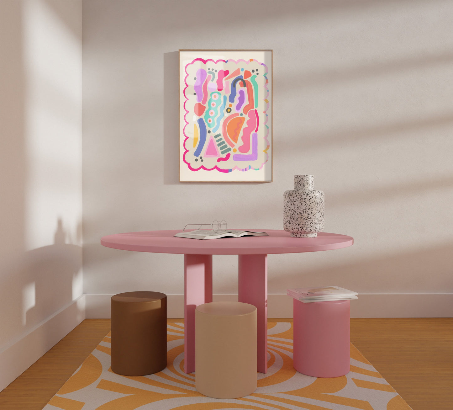 Bright Colourful Abstract | Unframed