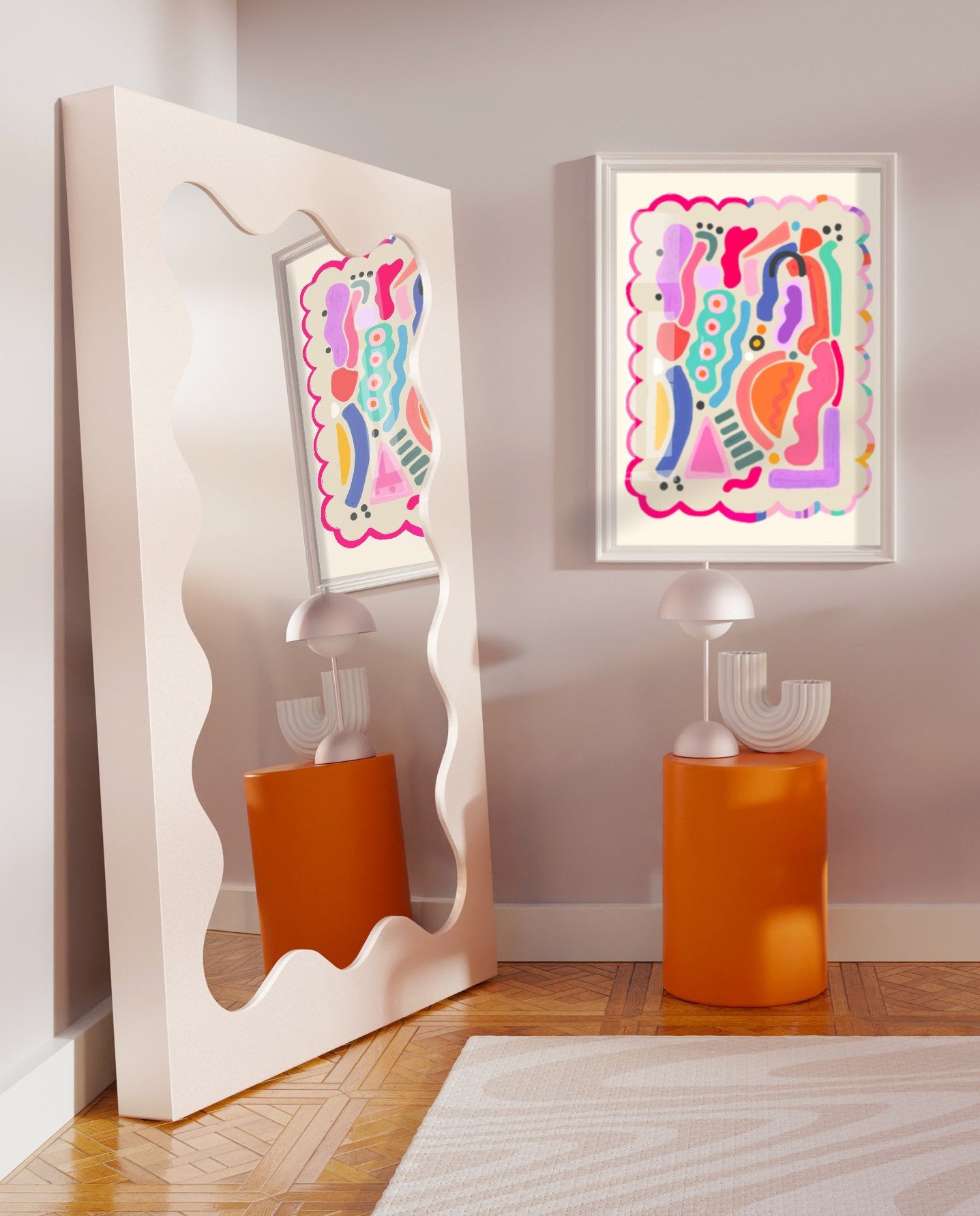 Bright Colourful Abstract | Unframed