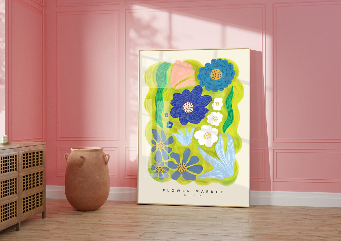 Sicily Flower Market | Unframed