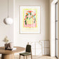 Tulipiere, Hand Drawn Abstract Flower Drawing, Floral Art Print, Maximalist Art Print, Colourful Home Decor, cool Home Decor, Floral