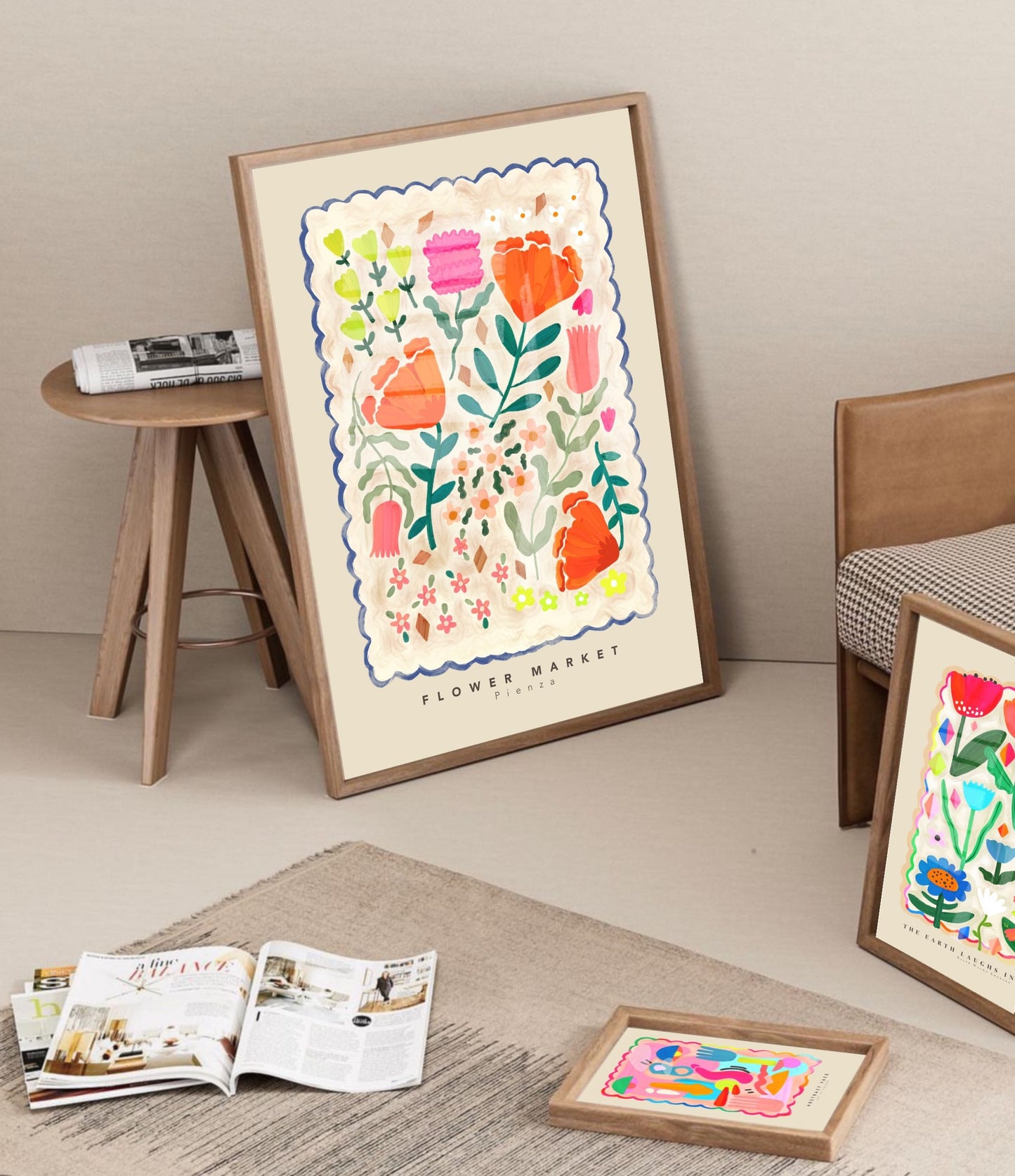 Pienza Flower Marker | Unframed