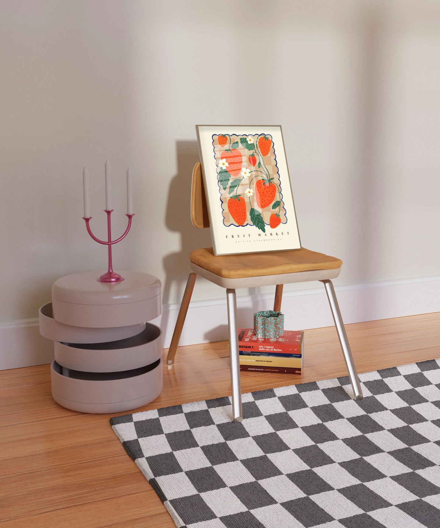 Strawberry Fruit Market | Unframed