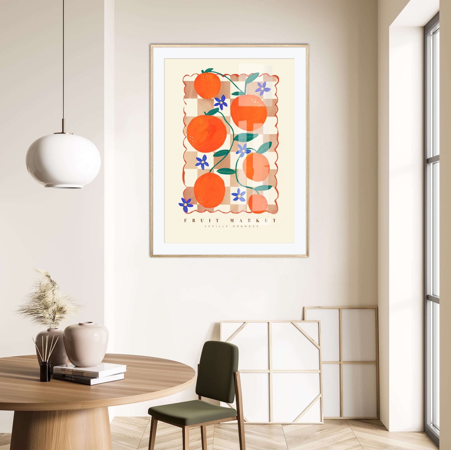 Orange Fruit Market | Unframed