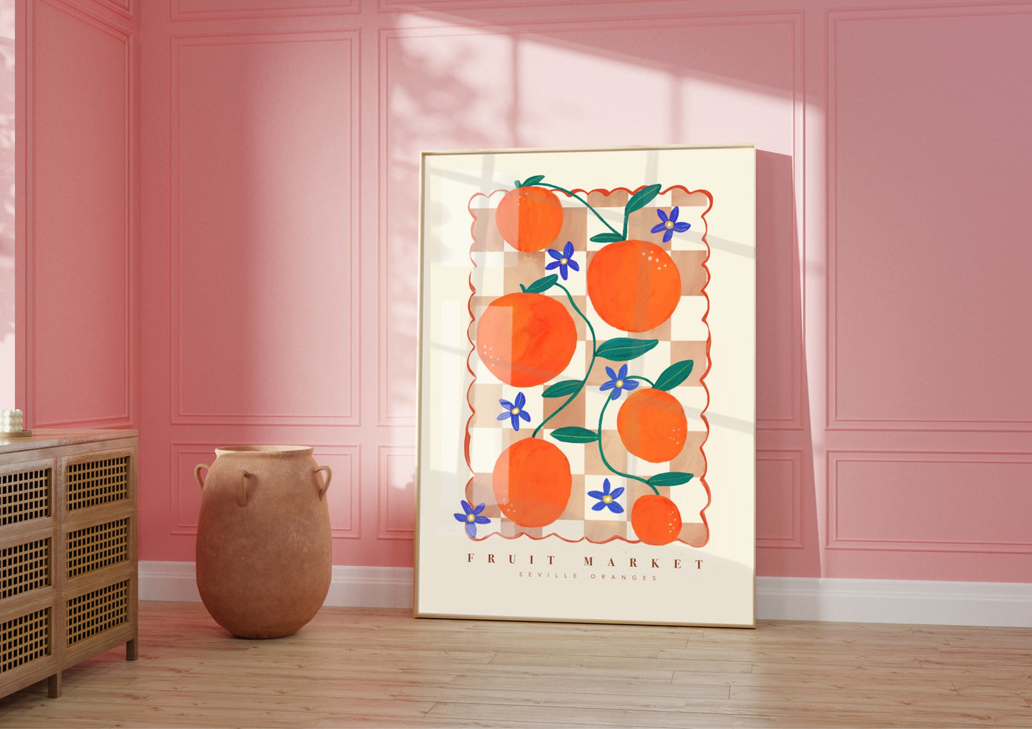 Orange Fruit Market | Unframed