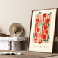 Fruit Market Cherry, Hand Drawn cherry Drawing, Fruit Art Print, Maximalist Art Print, Colourful Home Decor, modern Home Decor, Print