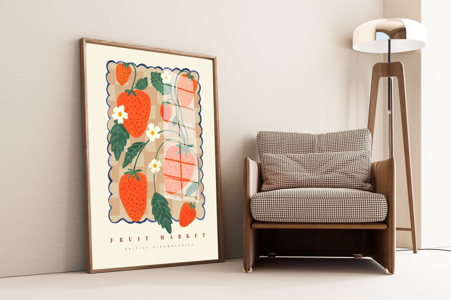 Strawberry Fruit Market | Unframed