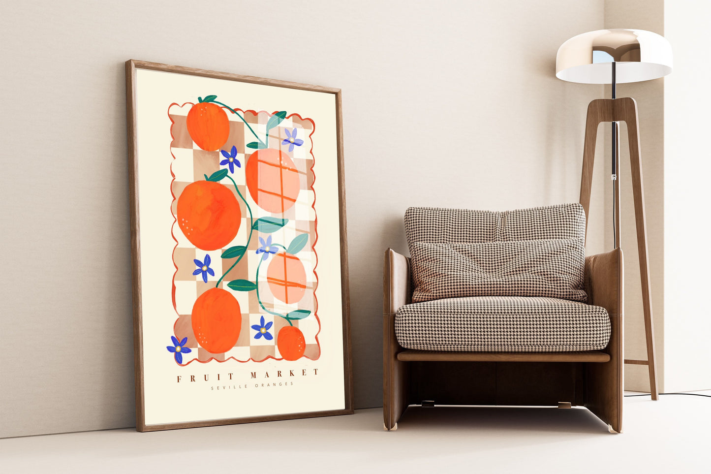 Orange Fruit Market | Unframed