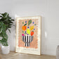 Fruit Bowl, Hand Drawn Fruit Bowl Drawing, Fruit Art Print, Maximalist Art Print, Colourful Home Decor, modern Home Decor, scandi, prints