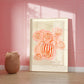 Red Striped Vase | Unframed
