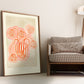 Red Striped Vase | Unframed