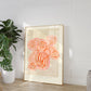Red Striped Vase | Unframed