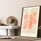 Red Striped Vase | Unframed